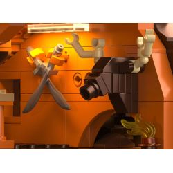 IAMBRICK 31110 THUYỀN BUỒM bộ đồ chơi xếp lắp ráp ghép mô hình Pirates Of The Caribbean THE INVERTED SAIL TAVERN Cướp Biển Vùng Caribe 1312 khối