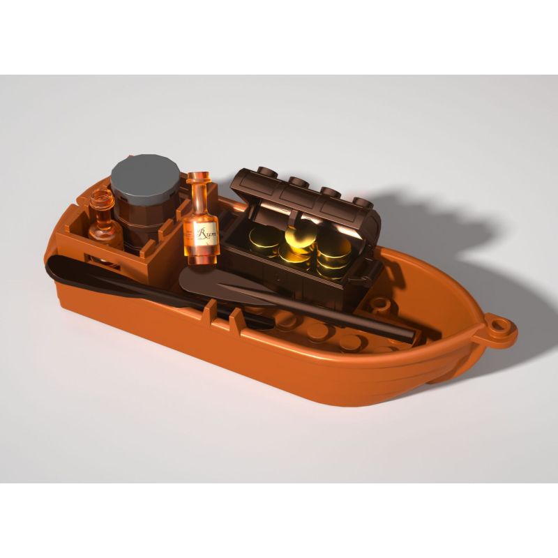 IAMBRICK 31110 THUYỀN BUỒM bộ đồ chơi xếp lắp ráp ghép mô hình Pirates Of The Caribbean THE INVERTED SAIL TAVERN Cướp Biển Vùng Caribe 1312 khối