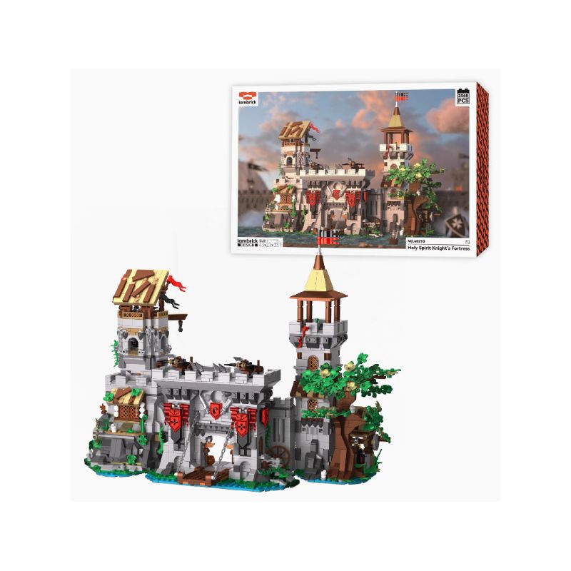 iambrick 40210 Holy Spirit Knight's Fortress Xếp hình lắp ráp ghép mô hình Hiệp sĩ của Chúa Thánh Thần