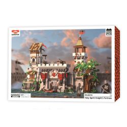 IAMBRICK 40210 HIỆP SĨ CỦA CHÚA THÁNH THẦN bộ đồ chơi xếp lắp ráp ghép mô hình Medieval Castle HOLY SPIRIT KNIGHT'S FORTRESS Chiến Tranh Trung Cổ 2568 khối