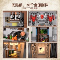 IAMBRICK 40210 HIỆP SĨ CỦA CHÚA THÁNH THẦN bộ đồ chơi xếp lắp ráp ghép mô hình Medieval Castle HOLY SPIRIT KNIGHT'S FORTRESS Chiến Tranh Trung Cổ 2568 khối