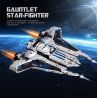 BAKA TECHNOLOGY 33918 STARFIGHTER KEMLK CLASS bộ đồ chơi xếp lắp ráp ghép mô hình Star Wars STARFIGHTER (KOM'RK-CLASS FIGHTER/TRANSPORT) Chiến Tranh Giữa Các Vì Sao 2948 khối