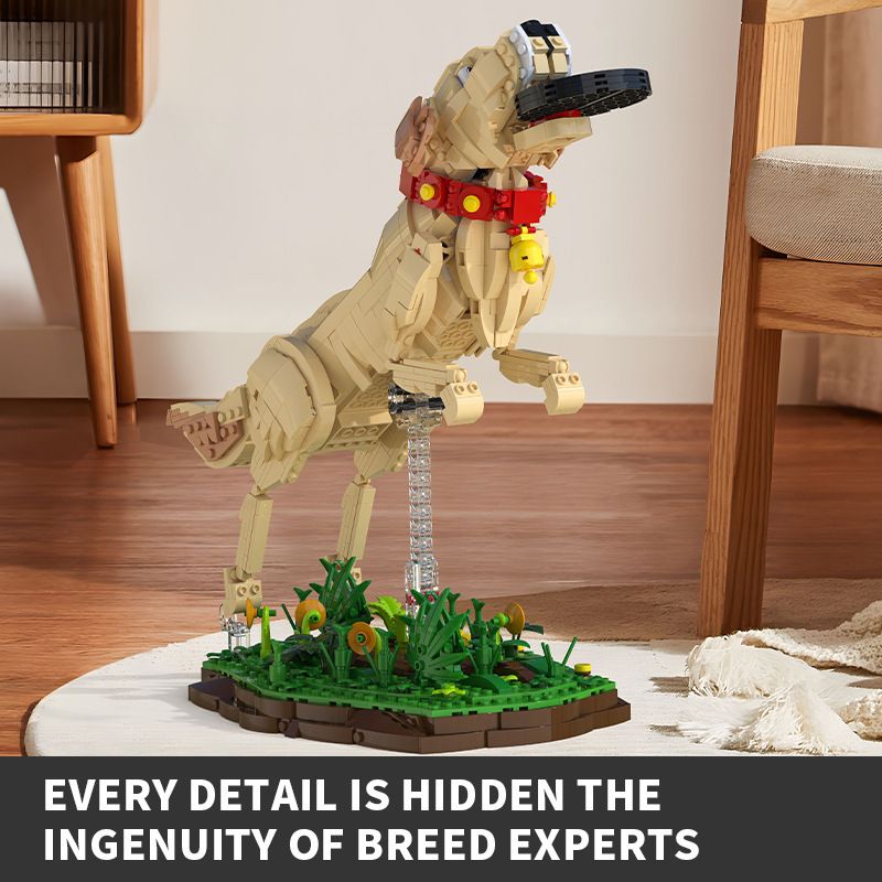 XBERT 66060 LABRADOR RETRIEVER bộ đồ chơi xếp lắp ráp ghép mô hình THE LABRADOR RETRIEVER 1257 khối