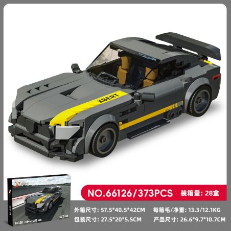 XBERT 66126 AMG GT-R bộ đồ chơi xếp lắp ráp ghép mô hình Racers Đua Tốc Độ 373 khối