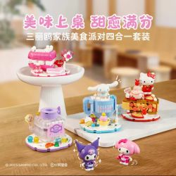 KEEPPLEY K20882 20882 SET-ONE CỦA BỮA TIỆC THỰC PHẨM SANRIO bộ đồ chơi xếp lắp ráp ghép mô hình