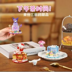 KEEPPLEY K20882 20882 SET-ONE CỦA BỮA TIỆC THỰC PHẨM SANRIO bộ đồ chơi xếp lắp ráp ghép mô hình