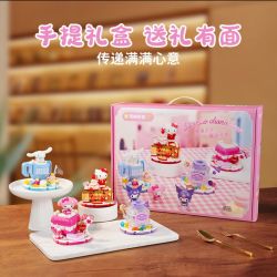 KEEPPLEY K20882 20882 SET-ONE CỦA BỮA TIỆC THỰC PHẨM SANRIO bộ đồ chơi xếp lắp ráp ghép mô hình