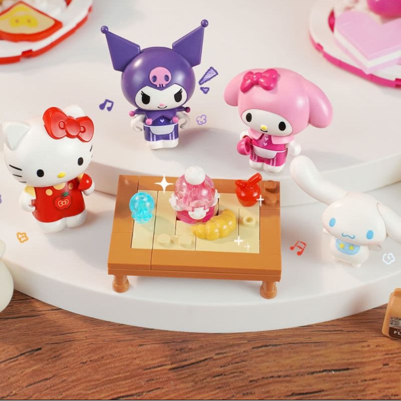 KEEPPLEY K20882 20882 SET-ONE CỦA BỮA TIỆC THỰC PHẨM SANRIO bộ đồ chơi xếp lắp ráp ghép mô hình