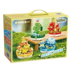 KEEPPLEY K20278 20278 POKÉMON CHẬU BỐN TRONG MỘT BỘ bộ đồ chơi xếp lắp ráp ghép mô hình Movie & Game Phim Và Trò Chơi