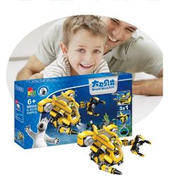 WOMA C9115 9115 Xếp hình kiểu  CREATOR 3 IN 1 Deep Sea Submarine Thám Hiểm Biến Sâu 538 khối