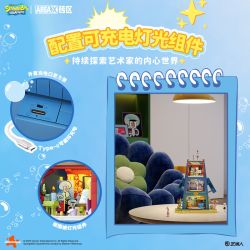 AREA-X AB0078 0078 SPONGEBOB OCTOPUS'S STONE HOUSE bộ đồ chơi xếp lắp ráp ghép mô hình Movie & Game Phim Và Trò Chơi