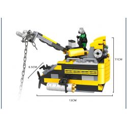 WOMA C9115 9115 Xếp hình kiểu  CREATOR 3 IN 1 Deep Sea Submarine Thám Hiểm Biến Sâu 538 khối