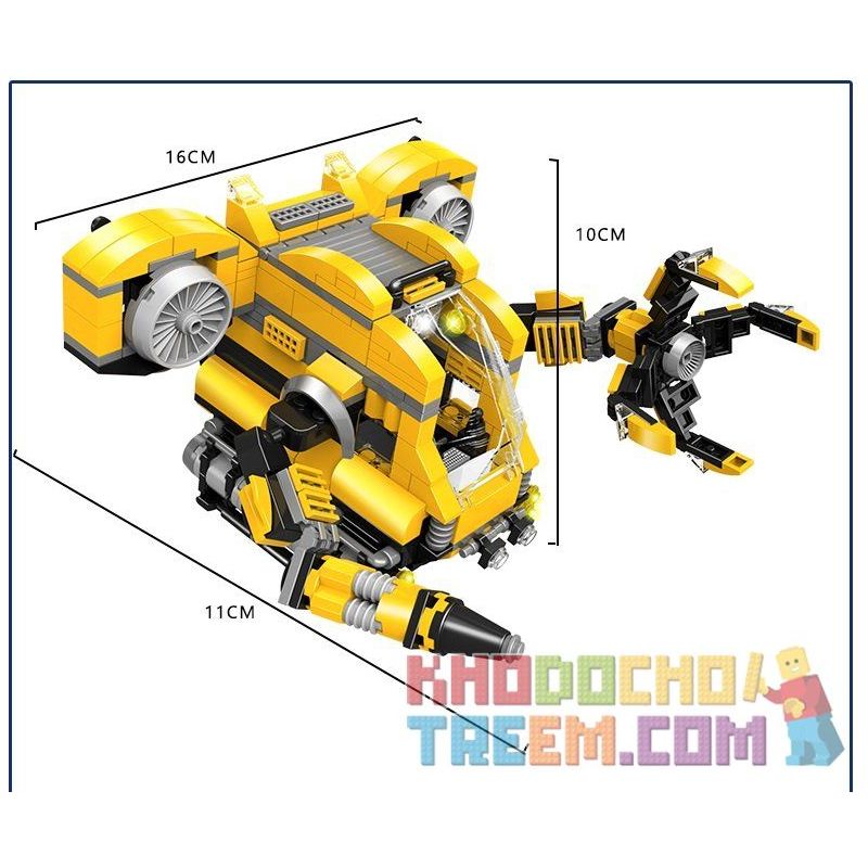 WOMA C9115 9115 Xếp hình kiểu  CREATOR 3 IN 1 Deep Sea Submarine Thám Hiểm Biến Sâu 538 khối