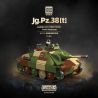 QuanGuan 100311 Quan Guan 100311 TÀU KHU TRỤC XE TĂNG 38T tỷ lệ 1:28 bộ đồ chơi xếp lắp ráp ghép mô hình Military Army JG.PZ.38(T) HETZER TANK DESTROYER Quân Sự Bộ Đội 698 khối