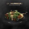 QuanGuan 100311 Quan Guan 100311 TÀU KHU TRỤC XE TĂNG 38T tỷ lệ 1:28 bộ đồ chơi xếp lắp ráp ghép mô hình Military Army JG.PZ.38(T) HETZER TANK DESTROYER Quân Sự Bộ Đội 698 khối