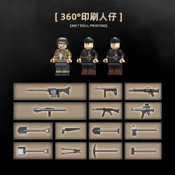 QuanGuan 100311 Quan Guan 100311 TÀU KHU TRỤC XE TĂNG 38T tỷ lệ 1:28 bộ đồ chơi xếp lắp ráp ghép mô hình Military Army JG.PZ.38(T) HETZER TANK DESTROYER Quân Sự Bộ Đội 698 khối