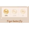 LOZ 4117 CÔN TRÙNG HOA CÕI BƯỚM ĐỐM HỔ bộ đồ chơi xếp lắp ráp ghép mô hình Arts & Crafts INSECT