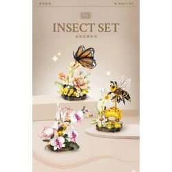 LOZ 4119 CÔN TRÙNG HOA CÕI ONG bộ đồ chơi xếp lắp ráp ghép mô hình Arts & Crafts INSECT