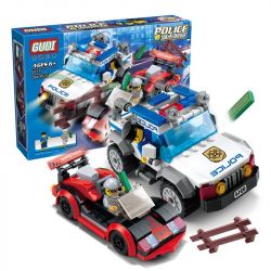 GUDI 9314 non  ĐUỔI BẮT TỐC ĐỘ CAO bộ đồ chơi xếp lắp ráp ghép mô hình City POLICE Thành Phố 264 khối