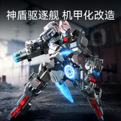 SEMBO 208027 ĐẤT NƯỚC HÙNG MẠNH TÀU KHU TRỤC 052D TAKIZUNA MECHA bộ đồ chơi xếp lắp ráp ghép mô hình 725 khối