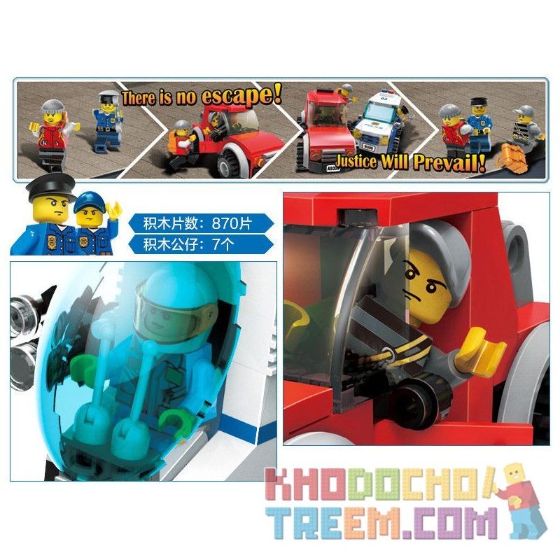 GUDI 9320 non  XE TÙ BINH CẢNH SÁT bộ đồ chơi xếp lắp ráp ghép mô hình City POLICE Thành Phố 870 khối GUDI 9320 non  XE TÙ BINH CẢNH SÁT bộ đồ chơi xếp lắp ráp ghép mô hình City POLICE Thành Phố 870 khối
