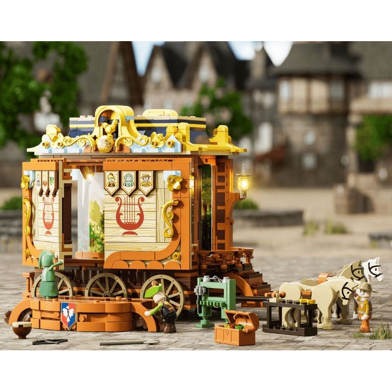 LUMIBRICKS FUNWHOLE L9063 9063 TRUNG CỔ HIỆU SUẤT NHÀ HÁT bộ đồ chơi xếp lắp ráp ghép mô hình Medieval Castle Chiến Tranh Trung Cổ 1248 khối
