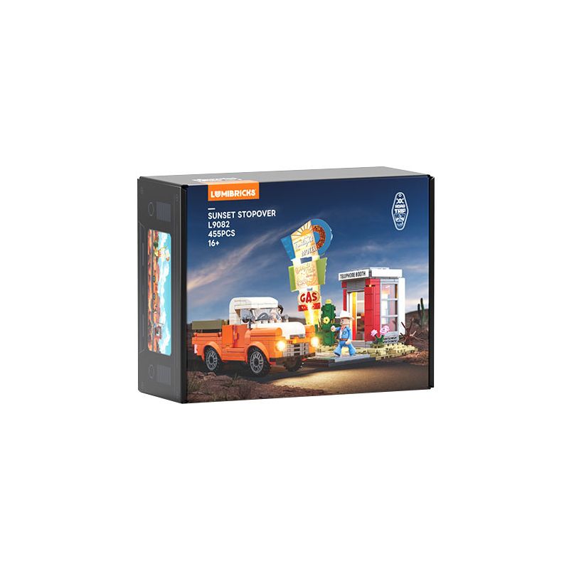 LUMIBRICKS FUNWHOLE L9082 9082 TRẠM HOÀNG HÔN bộ đồ chơi xếp lắp ráp ghép mô hình City SUNSET STOPOVER Thành Phố 455 khối LUMIBRICKS FUNWHOLE L9082 9082 TRẠM HOÀNG HÔN bộ đồ chơi xếp lắp ráp ghép mô hình City SUNSET STOPOVER Thành Phố 455 khối