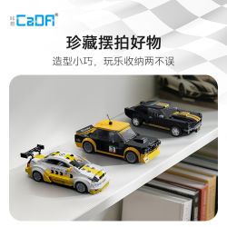 CADA DOUBLEE C55034 55034 SHELBY GT350H 1:24 tỷ lệ 1:24 bộ đồ chơi xếp lắp ráp ghép mô hình Speed Champions Racing Cars Đua Xe Công Thức 285 khối