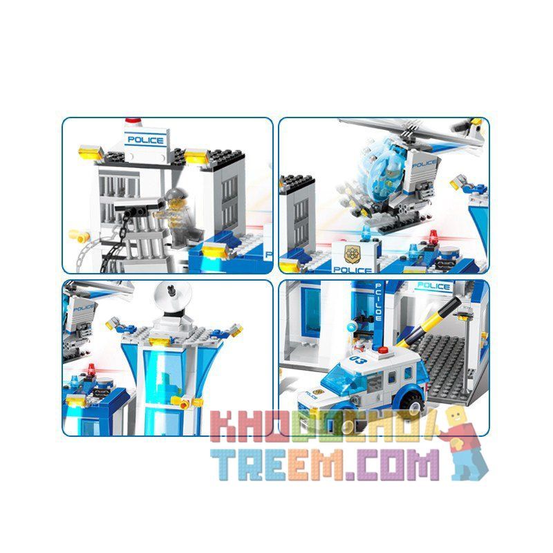 GUDI 9320 non  XE TÙ BINH CẢNH SÁT bộ đồ chơi xếp lắp ráp ghép mô hình City POLICE Thành Phố 870 khối GUDI 9320 non  XE TÙ BINH CẢNH SÁT bộ đồ chơi xếp lắp ráp ghép mô hình City POLICE Thành Phố 870 khối