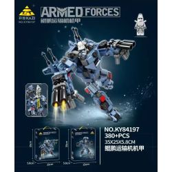 Bozhi K84197 84197 MÁY MÓC VẬN TẢI KUNPENG MECHA bộ đồ chơi xếp lắp ráp ghép mô hình ARMED FORCES 380 khối