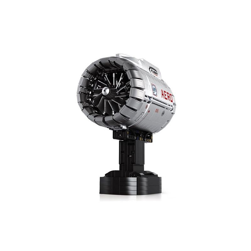 Reobrix 33019 Aircraft Engine Xếp hình lắp ráp ghép mô hình Động cơ Turbofan hàng không