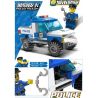 GUDI 9306 non  XE TẢI CỦA CẢNH SÁT bộ đồ chơi xếp lắp ráp ghép mô hình City POLICE Thành Phố 84 khối