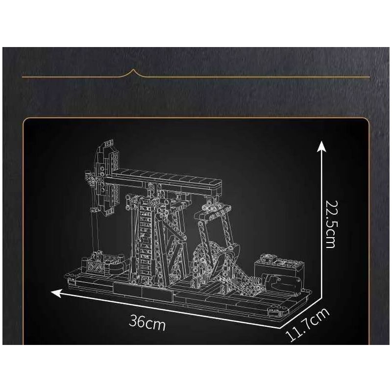 MouldKing 17087 Mould King 17087 BƠM DẦU GIẾNG bộ đồ chơi xếp lắp ráp ghép mô hình Technic OIL WELL Kỹ Thuật Công Nghệ Cao Mô Hình Phương Tiện 840 khối