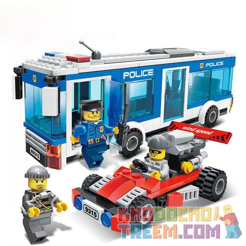 GUDI 9315 non Lego TRỰC THĂNG CẢNH SÁT bộ đồ chơi xếp lắp ráp ghép mô hình City POLICE Thành Phố 256 khối