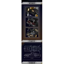 MouldKing 10029 Mould King 10029 PONTIAC FLAMINGO bộ đồ chơi xếp lắp ráp ghép mô hình Creator PONTIAC FIREBIRD Sáng Tạo 1557 khối