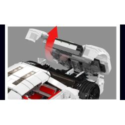 MouldKing 10196 Mould King 10196 XE THỂ THAO KHÔNG TƯỞNG PAGANI bộ đồ chơi xếp lắp ráp ghép mô hình Creator PAGANI UTOPIA Sáng Tạo 1423 khối