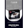 MouldKing 10196 Mould King 10196 XE THỂ THAO KHÔNG TƯỞNG PAGANI bộ đồ chơi xếp lắp ráp ghép mô hình Creator PAGANI UTOPIA Sáng Tạo 1423 khối
