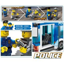 GUDI 9315 non  TRỰC THĂNG CẢNH SÁT bộ đồ chơi xếp lắp ráp ghép mô hình City POLICE Thành Phố 256 khối