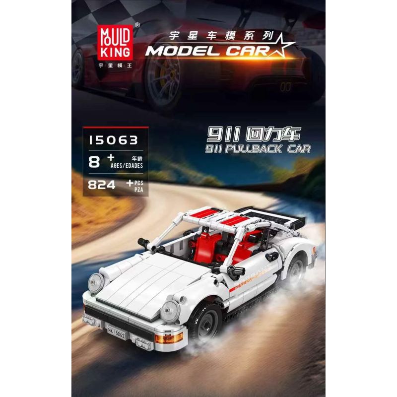 MouldKing 15063 Mould King 15063 PORSCHE 911 BACK-ROAD bộ đồ chơi xếp lắp ráp ghép mô hình Technic Kỹ Thuật Công Nghệ Cao Mô Hình Phương Tiện 824 khối