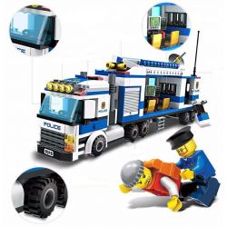 GUDI 9316 non  TRẠM CẢNH SÁT LƯU ĐỘNG bộ đồ chơi xếp lắp ráp ghép mô hình City Thành Phố 407 khối