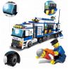 GUDI 9316 non  TRẠM CẢNH SÁT LƯU ĐỘNG bộ đồ chơi xếp lắp ráp ghép mô hình City Thành Phố 407 khối