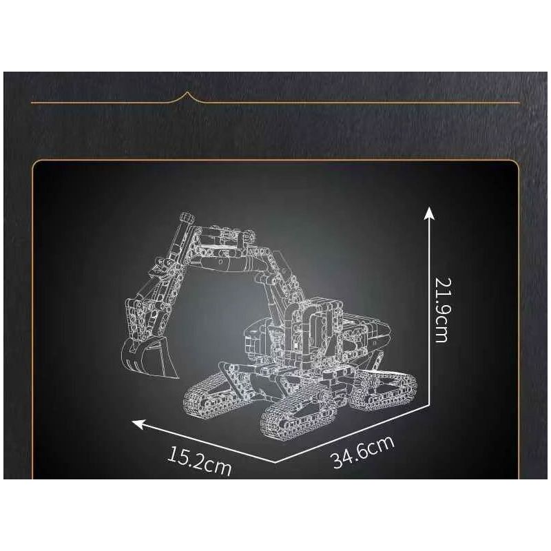 MouldKing 17076 Mould King 17076 SFINX MÁY XÚC TRONG TƯƠNG LAI bộ đồ chơi xếp lắp ráp ghép mô hình Technic SFINX FUTURE EXCAVATOR Kỹ Thuật Công Nghệ Cao Mô Hình Phương Tiện 840 khối