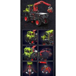 MouldKing 17038 Mould King 17038 REBRICKABLE MOC -16706 16706 UNIMOK XE TẢI OFF-ROAD bộ đồ chơi xếp lắp ráp ghép mô hình Technic UNIMOG Kỹ Thuật Công Nghệ Cao Mô Hình Phương Tiện 2002 khối