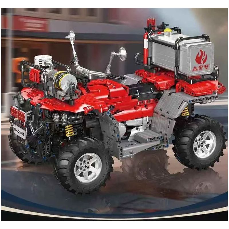 MouldKing 23003 Mould King 23003 ATV FIRE MOTORCYCLE bộ đồ chơi xếp lắp ráp ghép mô hình Technic ATV FIREFIGHTING VEHICLE Kỹ Thuật Công Nghệ Cao Mô Hình Phương Tiện 2100 khối