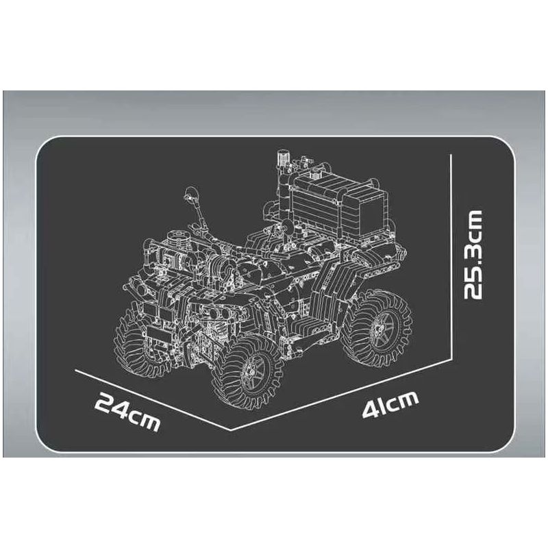 MouldKing 23003 Mould King 23003 ATV FIRE MOTORCYCLE bộ đồ chơi xếp lắp ráp ghép mô hình Technic ATV FIREFIGHTING VEHICLE Kỹ Thuật Công Nghệ Cao Mô Hình Phương Tiện 2100 khối