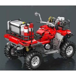 MouldKing 23003 Mould King 23003 ATV FIRE MOTORCYCLE bộ đồ chơi xếp lắp ráp ghép mô hình Technic ATV FIREFIGHTING VEHICLE Kỹ Thuật Công Nghệ Cao Mô Hình Phương Tiện 2100 khối