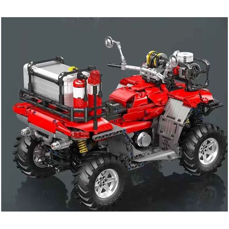 MouldKing 23003 Mould King 23003 ATV FIRE MOTORCYCLE bộ đồ chơi xếp lắp ráp ghép mô hình Technic ATV FIREFIGHTING VEHICLE Kỹ Thuật Công Nghệ Cao Mô Hình Phương Tiện 2100 khối