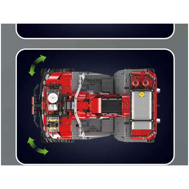 MouldKing 23003 Mould King 23003 ATV FIRE MOTORCYCLE bộ đồ chơi xếp lắp ráp ghép mô hình Technic ATV FIREFIGHTING VEHICLE Kỹ Thuật Công Nghệ Cao Mô Hình Phương Tiện 2100 khối