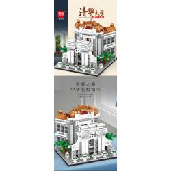 MINGDI LEIBAO K2164 2164 TRƯỜNG HỌC NỔI TIẾNG ĐẠI TSINGHUA bộ đồ chơi xếp lắp ráp ghép mô hình Architecture Công Trình Kiến Trúc 529 khối