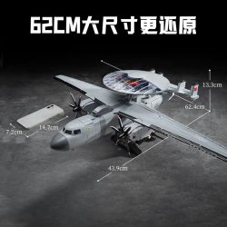 KEEPPLEY 23039 VŨ KHÍ MẠNH MẼ CỦA SỨC LỚN MÁY BAY CẢNH BÁO SỚM KJ-600 1:41 tỷ lệ 1:41 bộ đồ chơi xếp lắp ráp ghép mô hình Military Army Quân Sự Bộ Đội 1325 khối